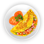 Ham & Mushroom Omelette 