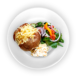 Jacket Potato With Cheese & Coleslaw 